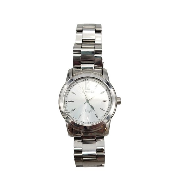Invicta Angel 17419 Womens Silver Stainless Steel Analog Dial Quartz Watch RQ370 - Picture 1 of 11